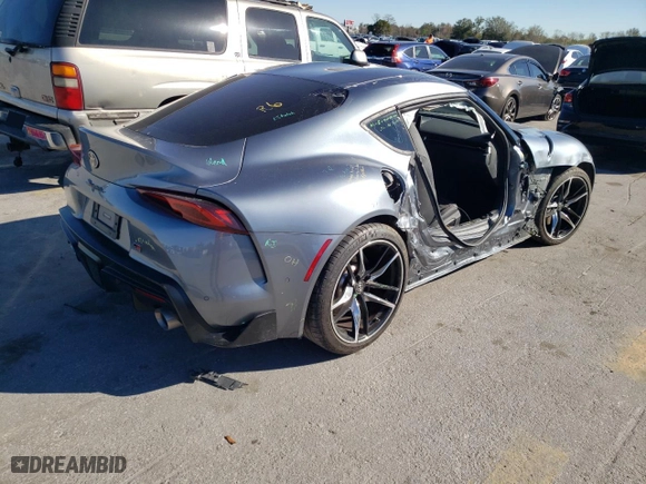 2022 Toyota GR Supra 3.0 with VIN WZ1DB0C05NW047232, listed as a Copart auction lot 40346433 with 15,022 mi miles. Bid and sale history available at carsss.com. Image 3.