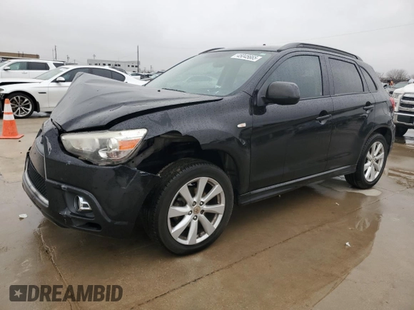 2012 Mitsubishi Outlander Sport SE with VIN JA4AP4AU2CZ006207, listed as a Copart auction lot 45045665 with 159,196 mi miles and Salvage Title. Bid and sale history available at carsss.com. Image 1.