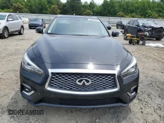 2023 Infiniti Q50 Luxe with VIN JN1EV7BR0PM543687, listed as a Copart auction lot 56933645 with 17,186 mi miles and Salvage title. Bid and sale history available at DreamBid. Image 5.