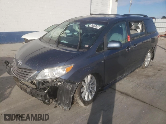 2017 Toyota Sienna XLE with VIN 5TDDZ3DC9HS184439, listed as a Copart auction lot 78056444 with Not provided miles and Salvage title. Bid and sale history available at DreamBid. Image 1.