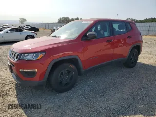 2018 Jeep Compass Sport с VIN 3C4NJCAB8JT420484, выставлен на аукционе Copart как лот 59335635 с пробегом 64 352 миль миль и Списание • Salvage title. История ставок и продаж доступна на DreamBid. Изображение 1.