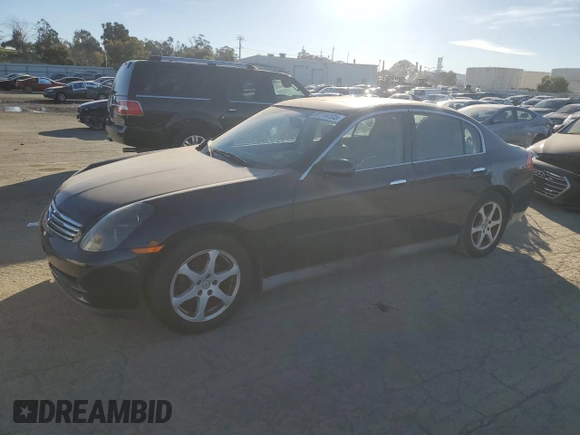 2003 Infiniti G35 w/Leather z VIN JNKCV51E23M015424, wystawiony jako Copart lot #87714105 z przebiegiem 174 773 mil mil oraz Szkoda całkowita • Salvage title. Historia ofert i sprzedaży dostępna na DreamBid. Obrazek 1.
