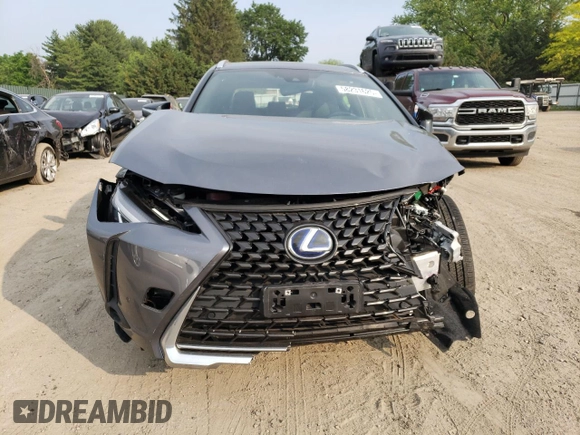 2021 Lexus UX 250h z VIN JTHP9JBH1M2046894, wystawiony jako Copart lot #58231625 z przebiegiem 22 248 mil mil oraz Szkoda całkowita • Salvage title. Historia ofert i sprzedaży dostępna na DreamBid. Obrazek 5.