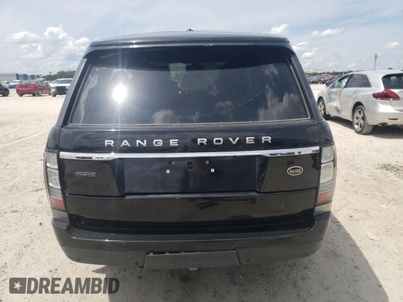 2015 Land Rover Range Rover with VIN SALGW3TF9FA204998, listed as a Copart auction lot 59112515 with 91,655 mi miles and Salvage title. Bid and sale history available at DreamBid. Image 6.