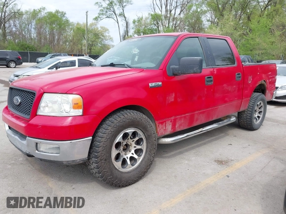2005 Ford F-150 XLT with VIN 1FTPW12505FB56152, listed as a IAAI auction lot 42034990 with 257,822 mi miles. Bid and sale history available at carsss.com. Image 2.