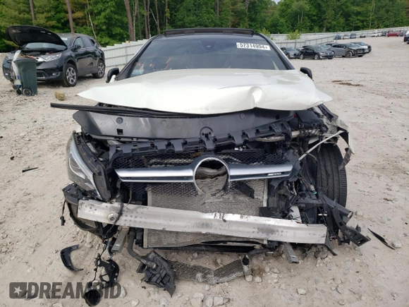 2017 Mercedes-Benz CLA 45 AMG with VIN WDDSJ5CB2HN455582, listed as a Copart auction lot 57314994 with Not Provided miles and Salvage Title. Bid and sale history available at DreamBid. Image 5.