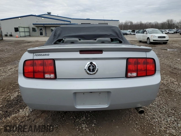 2007 Ford Mustang Deluxe with VIN 1ZVHT84N775223032, listed as a Copart auction lot 52597025 with 78,121 mi miles and Salvage Title. Bid and sale history available at carsss.com. Image 6.