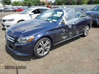 2018 Mercedes-Benz C 300 with VIN WDDWF4KB5JR416952, listed as a Copart auction lot 62549645 with 46,632 mi miles and Salvage title. Bid and sale history available at DreamBid. Image 1.