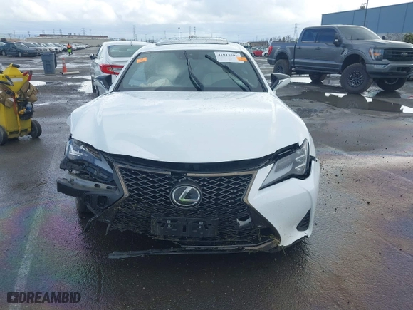 2022 Lexus RC with VIN JTHGZ5BC3N5026089, listed as a IAAI auction lot 41813596 with 42,122 mi miles. Bid and sale history available at carsss.com. Image 12.