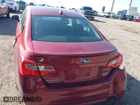 2017 Subaru Legacy Premium with VIN 4S3BNAH65H3021381, listed as a IAAI auction lot 41971206 with Not Provided miles and . Bid and sale history available at DreamBid. Image 15.