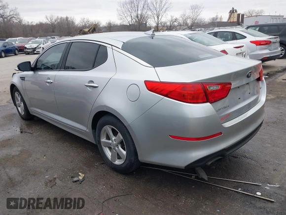2014 Kia Optima LX z VIN KNAGM4A74E5476622, wystawiony jako IAAI lot #41701835 z przebiegiem 193 086 mil mil oraz . Historia ofert i sprzedaży dostępna na DreamBid. Obrazek 3.
