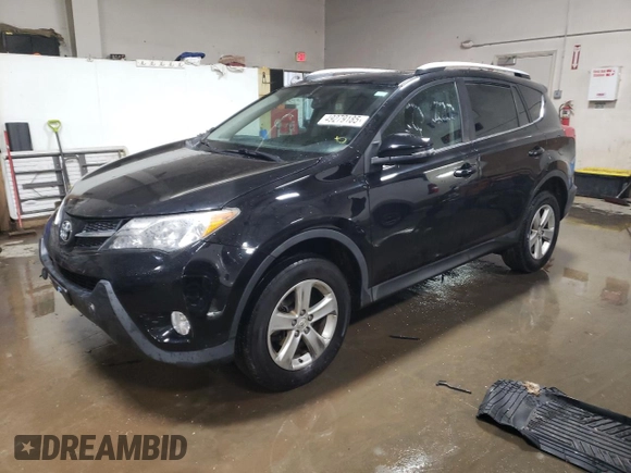 2014 Toyota RAV4 XLE with VIN 2T3RFREV8EW222027, listed as a Copart auction lot 49279185 with 128,900 mi miles and Salvage Title. Bid and sale history available at DreamBid. Image 1.