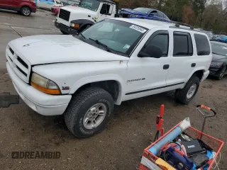 1999 Dodge Durango z VIN 1B4HS28Z0XF711097, wystawiony jako Copart lot #89325865 z przebiegiem Nie podano mil oraz Szkoda całkowita • Salvage title. Historia ofert i sprzedaży dostępna na DreamBid. Obrazek 1.