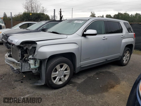 2013 GMC Terrain SLE with VIN 2GKALMEK6D6244072, listed as a Copart auction lot 42834475 with 90,247 mi miles and Salvage Title. Bid and sale history available at carsss.com. Image 1.