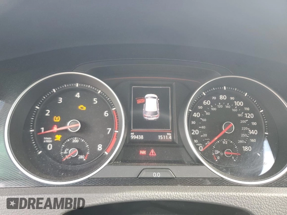2017 Volkswagen Golf GTI Autobahn with VIN 3VW547AU8HM061459, listed as a Copart auction lot 81270054 with 99,438 mi miles and Salvage Title. Bid and sale history available at carsss.com. Image 9.