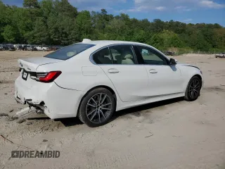 2020 BMW 3 Series 330i xDrive with VIN 3MW5R7J01L8B10663, listed as a Copart auction lot 56383485 with 74,543 mi miles and Salvage title. Bid and sale history available at DreamBid. Image 3.
