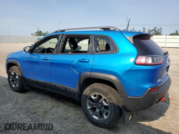 2019 Jeep Cherokee Trailhawk with VIN 1C4PJMBX7KD277477, listed as a Copart auction lot 58969705 with 139,521 mi miles and Salvage title. Bid and sale history available at DreamBid. Image 2.