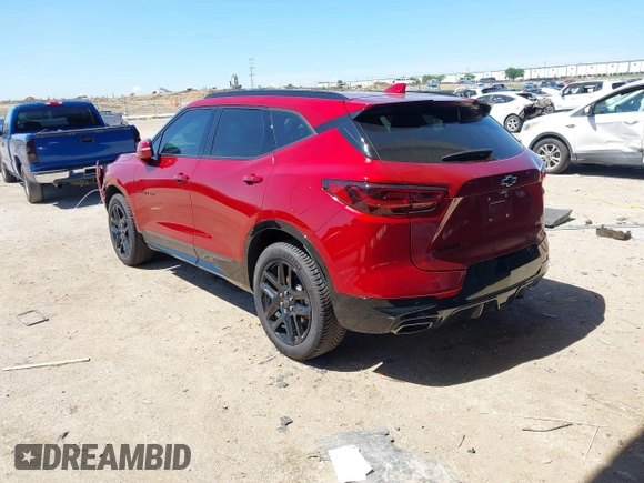2024 Chevrolet Blazer RS with VIN 3GNKBERS4RS126640, listed as a IAAI auction lot 42227636 with 31,951 mi miles and . Bid and sale history available at DreamBid. Image 3.
