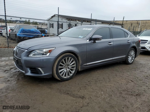 2014 Lexus LS 460 L with VIN JTHDL5EF9E5006987, listed as a Copart auction lot 44515875 with 130,618 mi miles and Salvage Title. Bid and sale history available at carsss.com. Image 1.