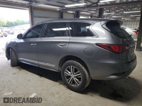 2020 Infiniti QX60 Pure with VIN 5N1DL0MN7LC532388, listed as a Copart auction lot 54425585 with 120,417 mi miles and Salvage Title. Bid and sale history available at DreamBid. Image 2.