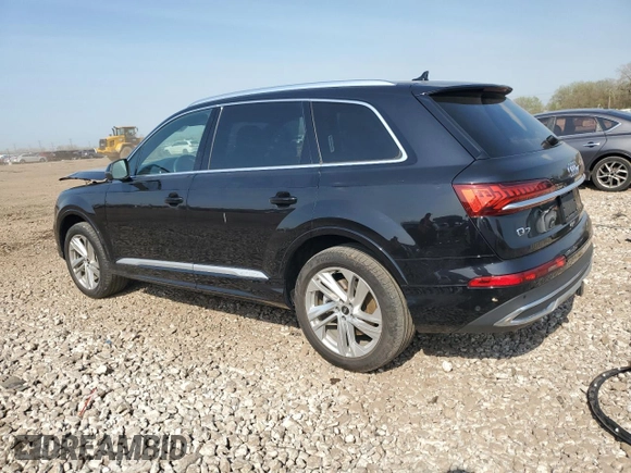 2021 Audi Q7 Premium Plus with VIN WA1LJAF79MD029476, listed as a Copart auction lot 54449405 with 57,876 mi miles and Salvage title. Bid and sale history available at DreamBid. Image 2.
