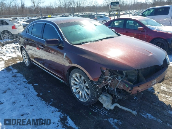 2012 Lincoln MKS with VIN 1LNHL9ER7CG803675, listed as a IAAI auction lot 41622367 with 128,157 mi miles. Bid and sale history available at carsss.com. Image 1.