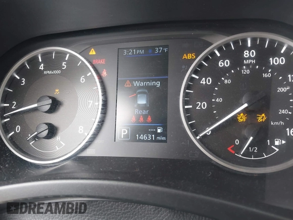 2020 Nissan Sentra S with VIN 3N1AB8BV4LY264955, listed as a IAAI auction lot 41633856 with 14,631 mi miles. Bid and sale history available at carsss.com. Image 15.