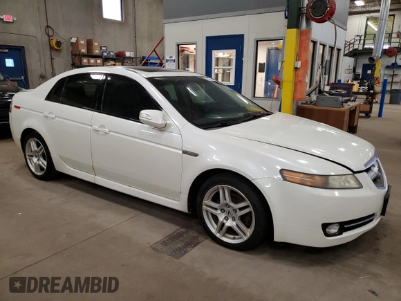 2008 Acura TL with VIN 19UUA66278A047513, listed as a Copart auction lot 52823445 with 240,533 mi miles and Salvage Title. Bid and sale history available at carsss.com. Image 4.