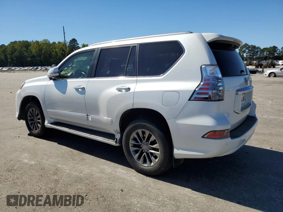 2017 Lexus GX with VIN JTJJM7FX9H5157947, listed as a Copart auction lot 75749584 with 83,370 mi miles and Salvage Title. Bid and sale history available at carsss.com. Image 2.