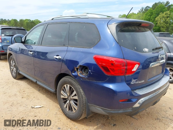 2017 Nissan Pathfinder S with VIN 5N1DR2MN5HC902786, listed as a IAAI auction lot 42042789 with 126,766 mi miles. Bid and sale history available at carsss.com. Image 3.