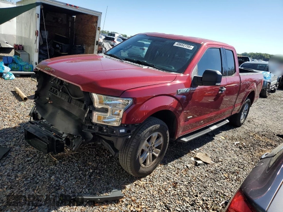 2017 Ford F-150 XL with VIN 1FTEX1CP5HKE06792, listed as a Copart auction lot 48652755 with 119,797 mi miles and Salvage Title. Bid and sale history available at carsss.com. Image 1.
