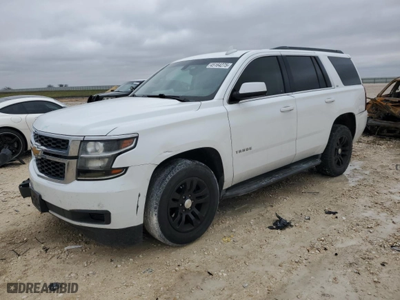2016 Chevrolet Tahoe LS with VIN 1GNSCAKC6GR442744, listed as a Copart auction lot 45164275 with 142,753 mi miles and Salvage Title. Bid and sale history available at carsss.com. Image 1.