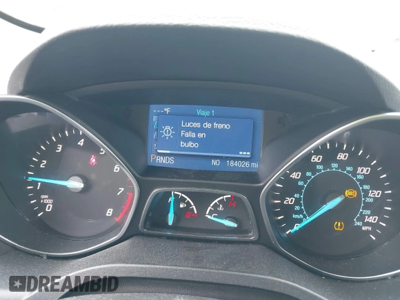 2013 Ford Escape S with VIN 1FMCU0F75DUD00309, listed as a IAAI auction lot 42017289 with 184,026 mi miles. Bid and sale history available at carsss.com. Image 7.