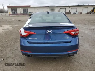 2017 Hyundai Sonata Sport with VIN 5NPE34AF9HH479847, listed as a Copart auction lot 49881475 with 62,991 mi miles and Salvage Title. Bid and sale history available at DreamBid. Image 6.