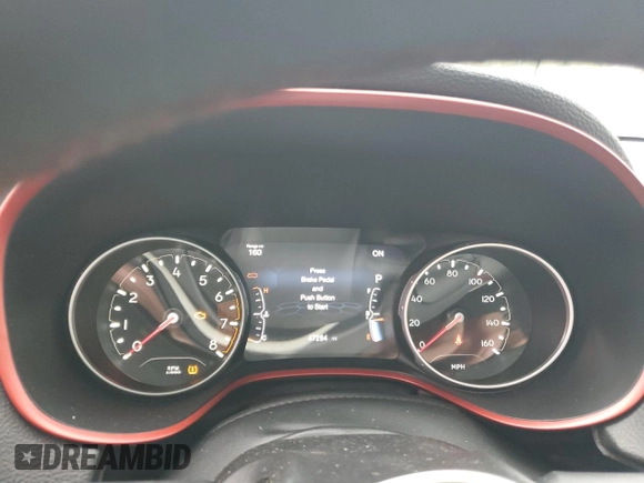 2021 Jeep Compass Trailhawk with VIN 3C4NJDDB2MT566157, listed as a Copart auction lot 51652255 with 47,284 mi miles and Salvage title. Bid and sale history available at DreamBid. Image 9.