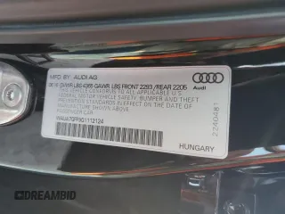 2016 Audi A3 1.8T Premium with VIN WAUA7GFF9G1112124, listed as a Copart auction lot 48717703 with 39,928 mi miles. Bid and sale history available at carsss.com. Image 12.