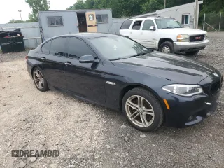 2014 BMW 5 Series 528i xDrive with VIN WBA5A7C51ED612286, listed as a Copart auction lot 62459515 with 165,765 mi miles and Salvage title. Bid and sale history available at DreamBid. Image 4.