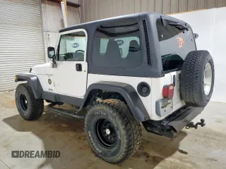 2001 Jeep Wrangler Sahara with VIN 1J4FA59S41P303519, listed as a Copart auction lot 59899545 with 238,151 mi miles and Clean title. Bid and sale history available at DreamBid. Image 2.
