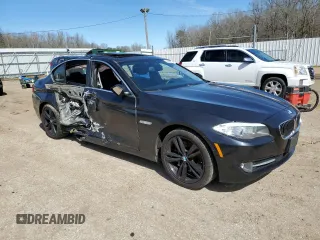 2013 BMW 5 Series 535i xDrive with VIN WBAFU7C54DDU71501, listed as a Copart auction lot 48206915 with 121,208 mi miles and Salvage Title. Bid and sale history available at carsss.com. Image 4.