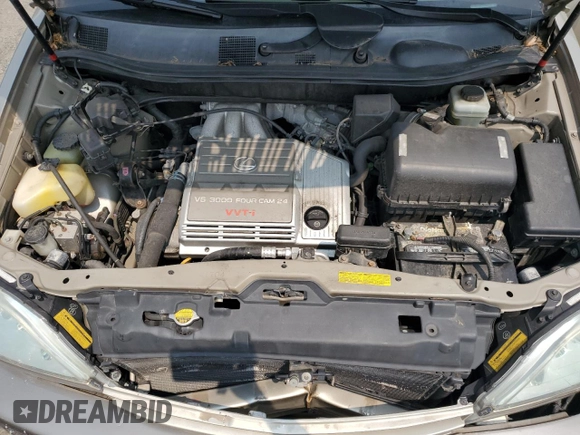 2003 Lexus RX 300 with VIN JTJHF10UX30293787, listed as a Copart auction lot 59606515 with 110,387 mi miles and Salvage title. Bid and sale history available at DreamBid. Image 12.