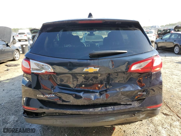 2020 Chevrolet Equinox LS with VIN 2GNAXSEV2L6227113, listed as a Copart auction lot 53385645 with 103,844 mi miles and Salvage Title. Bid and sale history available at carsss.com. Image 6.