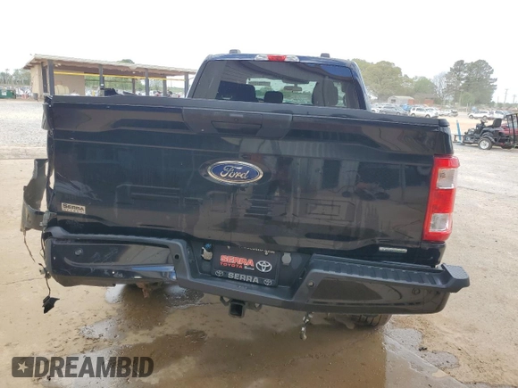 2023 Ford F-150 XL with VIN 1FTEX1CP4PKD57678, listed as a Copart auction lot 52017545 with 21,553 mi miles and Clean title. Bid and sale history available at DreamBid. Image 6.