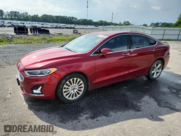 2019 Ford Fusion Titanium with VIN 3FA6P0D97KR225894, listed as a Copart auction lot 61340285 with 71,197 mi miles and Clean title. Bid and sale history available at DreamBid. Image 1.