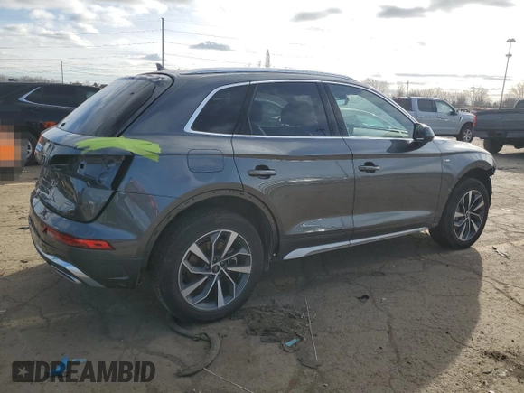 2023 Audi Q5 S line Premium with VIN WA1GAAFY8P2186992, listed as a Copart auction lot 41685755 with 10,560 mi miles and Clean Title. Bid and sale history available at carsss.com. Image 3.