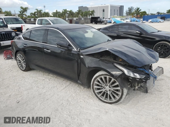 2021 Cadillac CT5 Premium Luxury with VIN 1G6DN5RK3M0146325, listed as a Copart auction lot 55677325 with 23,579 mi miles and Clean Title. Bid and sale history available at DreamBid. Image 4.