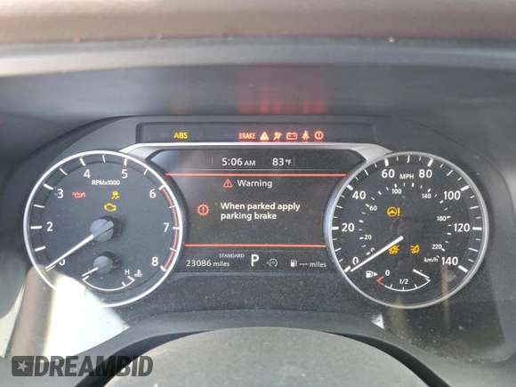 2023 Nissan Rogue S with VIN 5N1BT3AA9PC769884, listed as a Copart auction lot 52877805 with 23,086 mi miles and Salvage title. Bid and sale history available at DreamBid. Image 9.