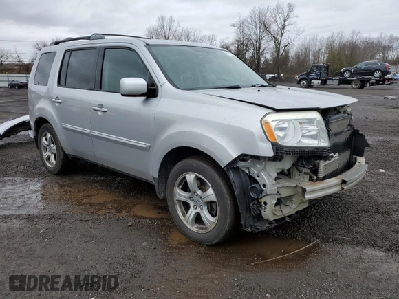2013 Honda Pilot EX-L with VIN 5FNYF4H66DB034873, listed as a Copart auction lot 49521795 with 172,195 mi miles and Salvage Title. Bid and sale history available at carsss.com. Image 4.