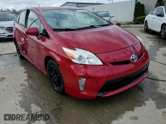 2013 Toyota Prius One with VIN JTDKN3DU5D1697495, listed as a Copart auction lot 51701235 with 180,201 mi miles and Salvage Title. Bid and sale history available at carsss.com. Image 10.