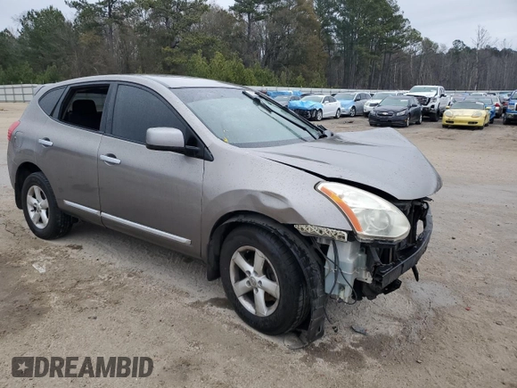 2013 Nissan Rogue S with VIN JN8AS5MT0DW500280, listed as a Copart auction lot 88480955 with Not Provided miles and Salvage Title. Bid and sale history available at carsss.com. Image 4.