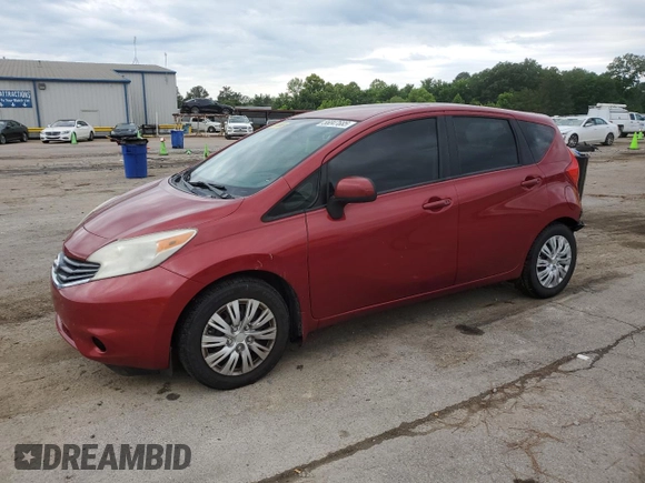 2014 Nissan Note S with VIN 3N1CE2CP3EL428614, listed as a Copart auction lot 56047685 with 183,434 mi miles and Salvage title. Bid and sale history available at DreamBid. Image 1.